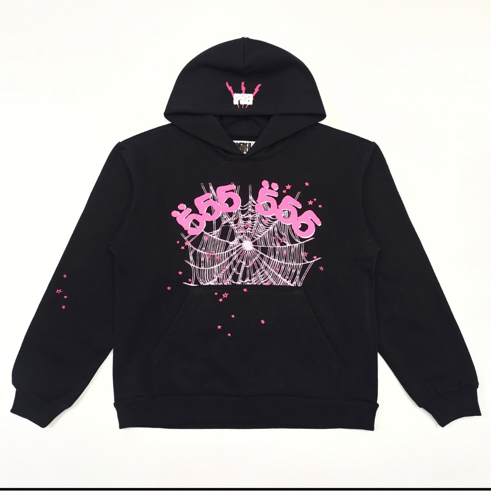 Black and Pink Graphic Men's Sweater